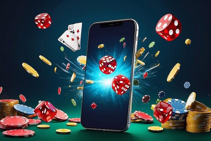 Sugar Rush game interface on mobile phone showing spin controls and balance display